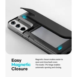 Black Mercury Slim Shock Proof Magnetic Door Case For Galaxy S22 + Plus -Cheap NewCase Store galaxy s22 plus goospery magnetic door case black 3 19597.1652821114