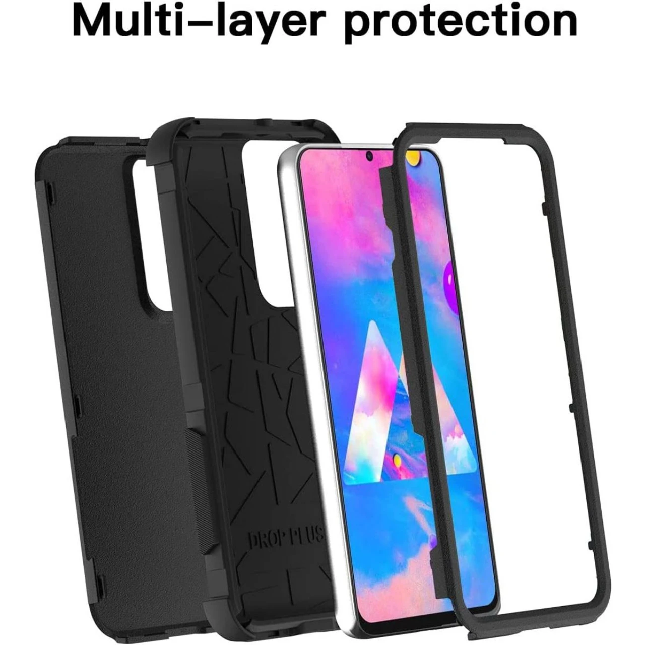 Black Full Body Heavy Duty Defender Case For Galaxy S22+ Plus 5 Black Full Body Heavy Duty Defender Case For Galaxy S22+ Plus - Image 5