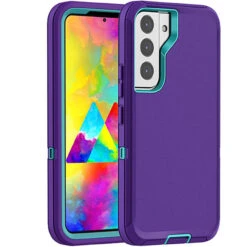 Purple Galaxy S22+ Plus Full Body Heavy Duty Defender Case