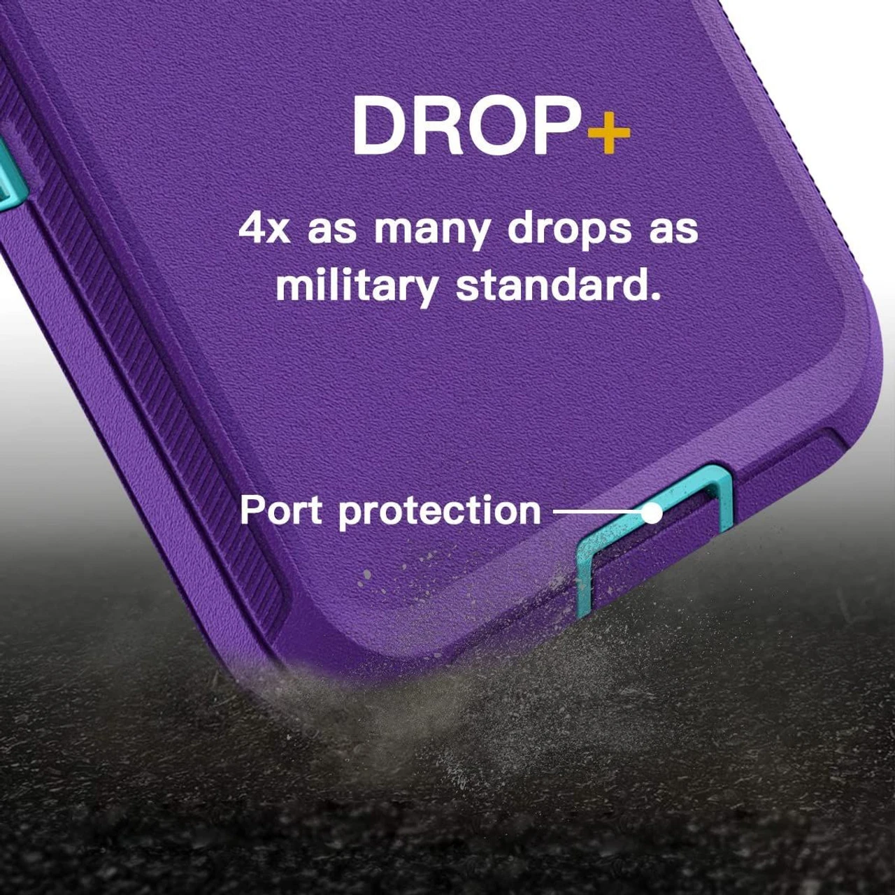 Purple Galaxy S22+ Plus Full Body Heavy Duty Defender Case 2 Purple Galaxy S22+ Plus Full Body Heavy Duty Defender Case - Image 2