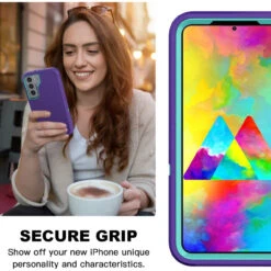Purple Galaxy S22+ Plus Full Body Heavy Duty Defender Case 8 Purple Galaxy S22+ Plus Full Body Heavy Duty Defender Case -Cheap NewCase Store galaxy s22 plus military grade defender case purple 3 55073.1687410196