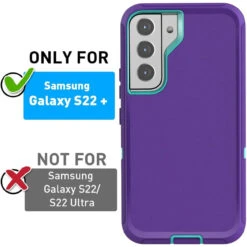 Purple Galaxy S22+ Plus Full Body Heavy Duty Defender Case 9 Purple Galaxy S22+ Plus Full Body Heavy Duty Defender Case -Cheap NewCase Store galaxy s22 plus military grade defender case purple 4 02655.1687410196