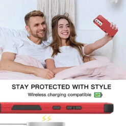 Red Heavy Duty Defender Military Grade Case For Galaxy S22+ Plus -Cheap NewCase Store galaxy s22 plus military grade defender case red 6 16479.1673915655