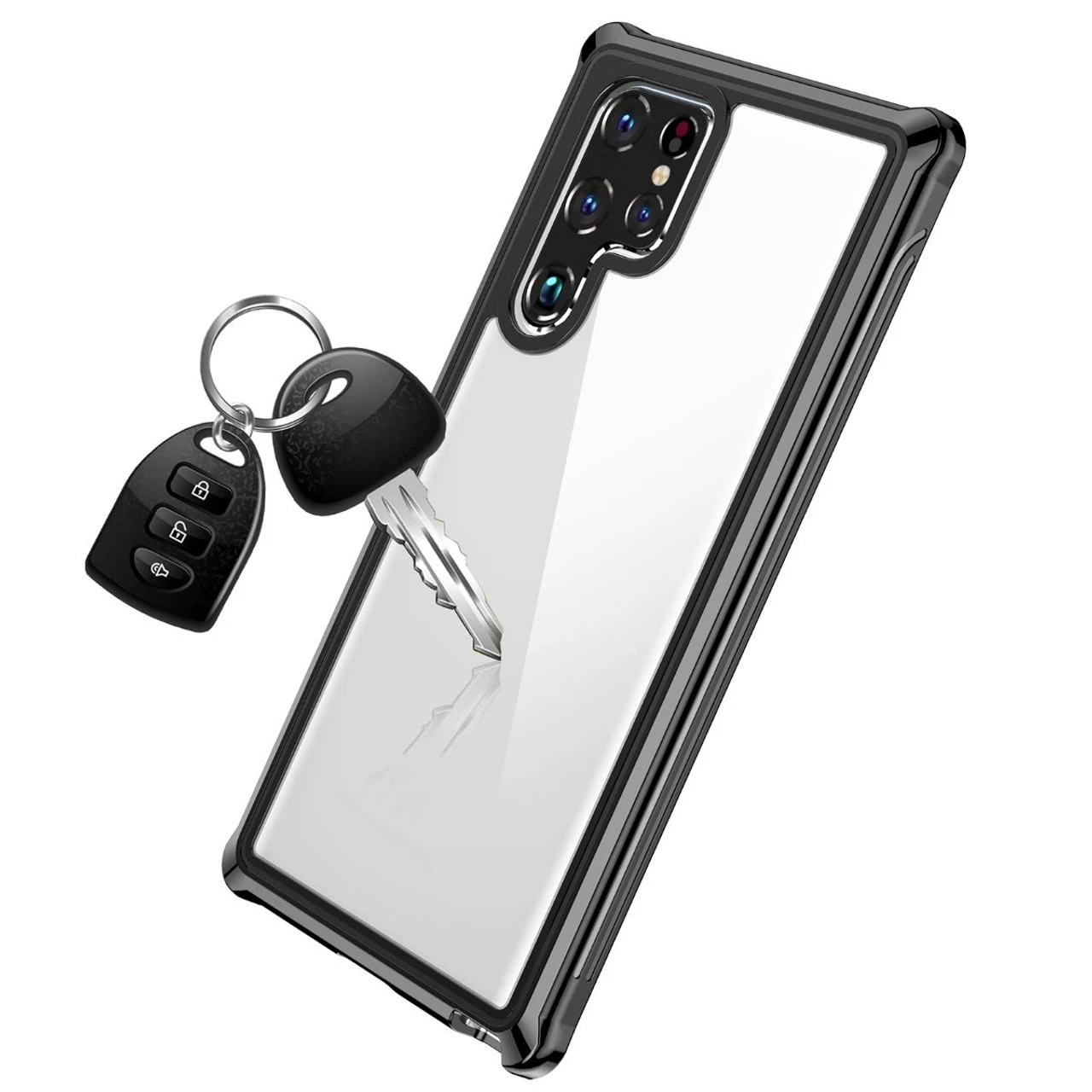 Black Samsung Galaxy S22+ Plus Waterproof Dirtproof Drop Proof Defender Case 3 Black Samsung Galaxy S22+ Plus Waterproof Dirtproof Drop Proof Defender Case - Image 3