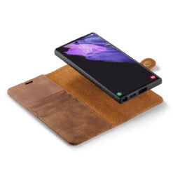 Brown DG.Ming Luxury Leather Wallet With Magnetic Case Cover For Galaxy S22 Ultra -Cheap NewCase Store galaxy s22 ultra dg ming wallet magnetic case brown 6 48021.1701321638