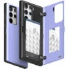 Lilac Galaxy S22 Ultra Goospery Slim Magnetic Door Credit Card Case