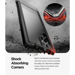 Mercury Z Bumper Clear Back Dual Layer Case For Galaxy S22 Ultra -Cheap NewCase Store galaxy s22 ultra mercury z bumper case black 3 76406.1647826003