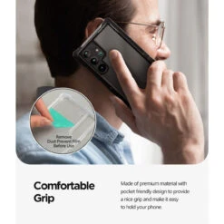 Mercury Z Bumper Clear Back Dual Layer Case For Galaxy S22 Ultra -Cheap NewCase Store galaxy s22 ultra mercury z bumper case black 4 46376.1647826006