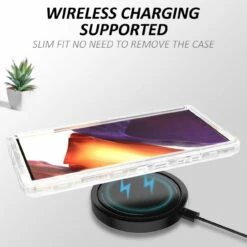 Clear Defender Military Holster Case For Samsung Galaxy S22 Ultra -Cheap NewCase Store galaxy s22 ultra military grade defender holster case clear 6 17884.1671017291