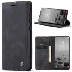 Black Galaxy S23 Compact Flip Quality Wallet Case Cover -Cheap NewCase Store galaxy s23 caseme slim wallet black 7 68849.1687239842