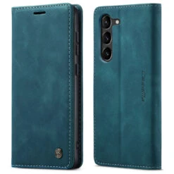 Blue CaseMe Compact Flip Magnetic Wallet Case For Galaxy S23 -Cheap NewCase Store galaxy s23 caseme slim wallet blue 5 45714.1687237221