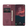 Red Galaxy S23 CaseMe Compact Flip Wallet Case