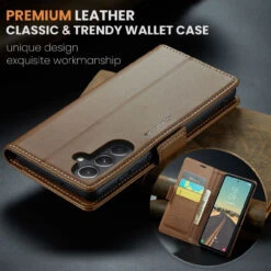 Brown CaseMe Slim Luxury 3 Card Slot Wallet Case For Galaxy S23 FE 14 Brown CaseMe Slim Luxury 3 Card Slot Wallet Case For Galaxy S23 FE -Cheap NewCase Store galaxy s23 fe caseme 023 wallet case brown 7 71237.1699319867