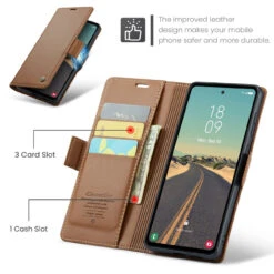 Brown CaseMe Slim Luxury 3 Card Slot Wallet Case For Galaxy S23 FE 15 Brown CaseMe Slim Luxury 3 Card Slot Wallet Case For Galaxy S23 FE -Cheap NewCase Store galaxy s23 fe caseme 023 wallet case brown 8 71686.1699319867