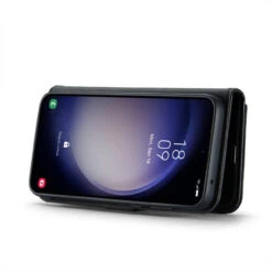 Black Galaxy S23 FE DG.Ming 2 In 1 Leather Wallet Removable Magnetic Case -Cheap NewCase Store galaxy s23 fe dg ming wallet magnetic case black 5 28203.1701321649