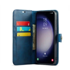 Blue Galaxy S23 FE DG.Ming Wallet Removable Magnetic Case With Card Slots -Cheap NewCase Store galaxy s23 fe dg ming wallet magnetic case blue 4 09584.1701321651