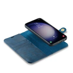 Blue Galaxy S23 FE DG.Ming Wallet Removable Magnetic Case With Card Slots -Cheap NewCase Store galaxy s23 fe dg ming wallet magnetic case blue 6 62327.1701321651