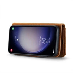 Brown DG.Ming 2 In 1 Leather Wallet Removable Magnetic Case For Galaxy S23 FE -Cheap NewCase Store galaxy s23 fe dg ming wallet magnetic case brown 5 67192.1701321653