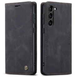 Black CaseMe Slim Quality 2 Card Slot Wallet Case For Galaxy S23+ Plus -Cheap NewCase Store galaxy s23 plus caseme slim wallet black 4 35262.1687235958