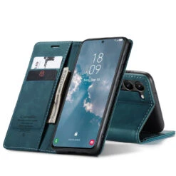 Blue Galaxy S23+ Plus CaseMe Slim 2 Card Slot Classy Wallet Case -Cheap NewCase Store galaxy s23 plus caseme slim wallet blue 7 73367.1687311820