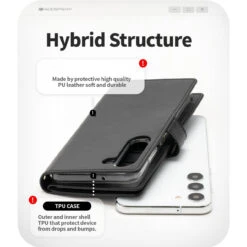 Black Galaxy S23+ Plus Mercury Mansoor Diary Wallet Case Cover -Cheap NewCase Store galaxy s23 plus mercury mansoor diary wallet black 3 47342.1683783646