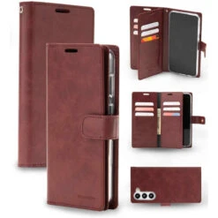 Wine Galaxy S23+ Plus Mercury Mansoor 9 Card Slot Wallet Case