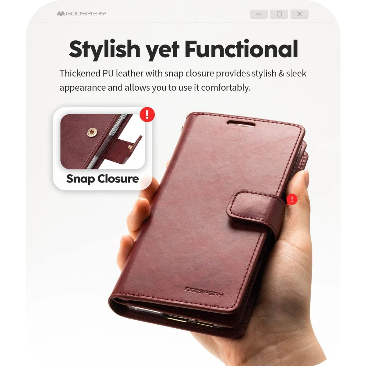 Wine Galaxy S23+ Plus Mercury Mansoor 9 Card Slot Wallet Case 4 Wine Galaxy S23+ Plus Mercury Mansoor 9 Card Slot Wallet Case - Image 4