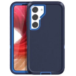Navy Rugged Shock / Drop Protection Defender Case For Galaxy S23+ Plus