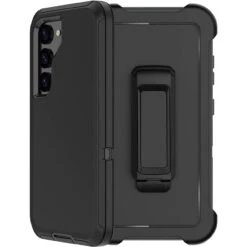 Black Galaxy S23+ Plus Tradies Heavy Duty Military Defender Case