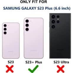 Black Galaxy S23+ Plus Tradies Heavy Duty Military Defender Case -Cheap NewCase Store galaxy s23 plus military grade defender holster case black 4 50180.1684989017