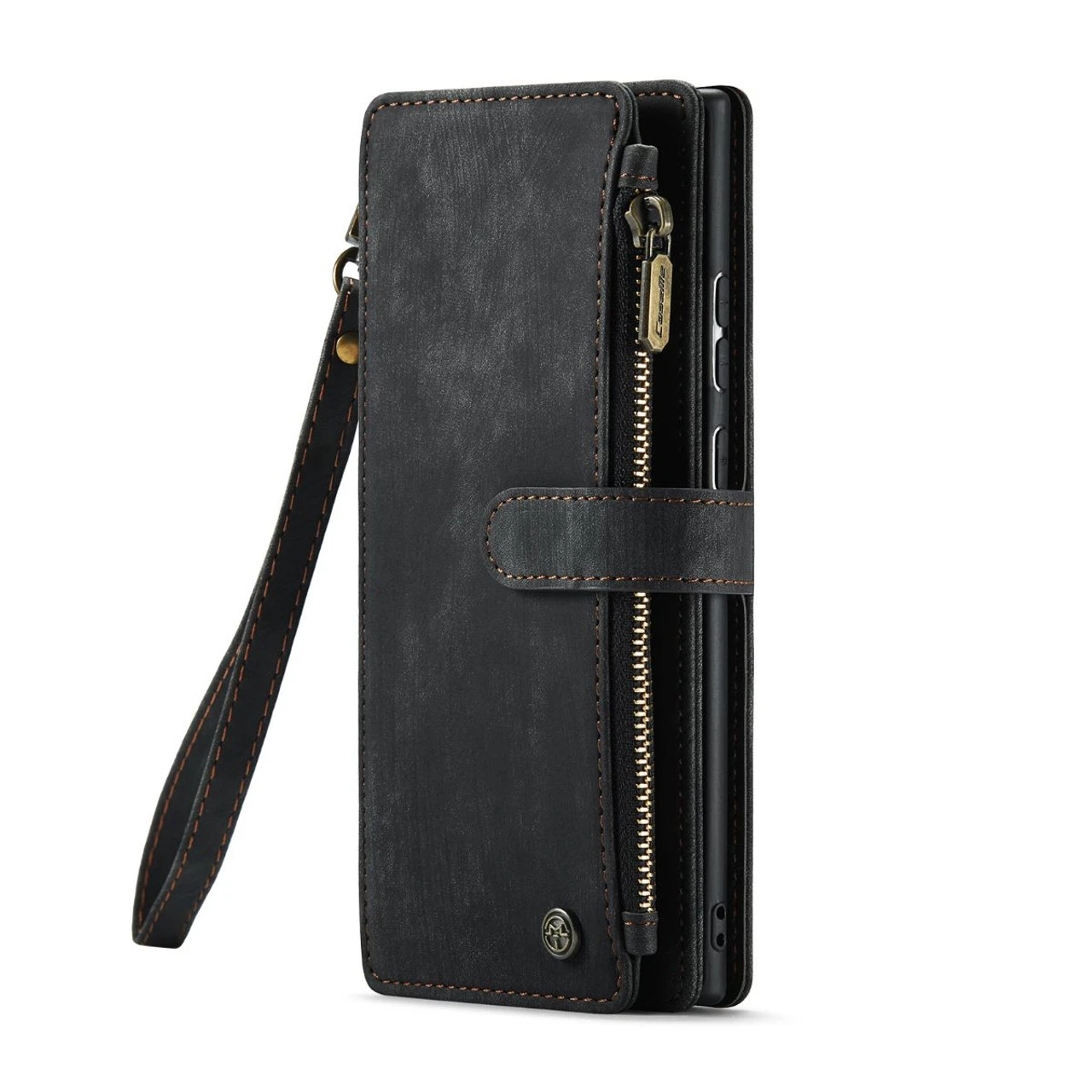Black CaseMe C30 Wallet Case With Zipper Folio & Wrist Strap For Galaxy S23 Ultra 8 Black CaseMe C30 Wallet Case With Zipper Folio & Wrist Strap For Galaxy S23 Ultra - Image 8
