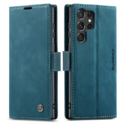 Blue CaseMe Compact Flip Wallet Case For Galaxy S23 Ultra -Cheap NewCase Store galaxy s23 ultra caseme slim wallet blue 5 25699.1683788700