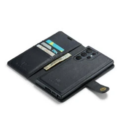 Black DG.Ming Wallet Removable Magnetic Case With Card Slots For Galaxy S23 Ultra -Cheap NewCase Store galaxy s23 ultra dg ming wallet magnetic case black 6 09043.1701321664