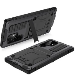 Black Full Body Metal Case Built-In Screen Protector For Galaxy S23 Ultra 9 Black Full Body Metal Case Built-In Screen Protector For Galaxy S23 Ultra -Cheap NewCase Store galaxy s23 ultra extreme metal military case black 3 90199.1695033904