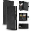 Black Galaxy S23 Ultra Mercury Mansoor Diary Card Holder Wallet