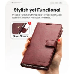 Wine Mercury Mansoor Diary Wallet Case Cover For Galaxy S23 Ultra -Cheap NewCase Store galaxy s23 ultra mercury mansoor diary wallet wine 5 72637.1693282974