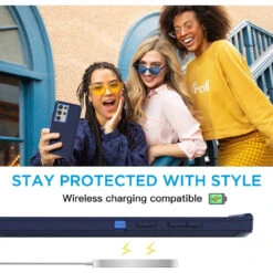 Navy Tradies Military Defender Heavy Duty Case For Galaxy S23 Ultra -Cheap NewCase Store galaxy s23 ultra military grade defender case navy 4 90157.1681277769