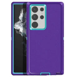 Purple Galaxy S23 Ultra Tough Military Grade Drop Proof Defender Case