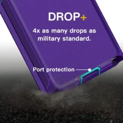 Purple Galaxy S23 Ultra Tough Military Grade Drop Proof Defender Case -Cheap NewCase Store galaxy s23 ultra military grade defender case purple 4 06022.1687413578