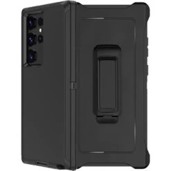 Black Galaxy S23 Ultra Military Full Body Shock Proof Defender Case