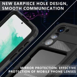 Samsung Galaxy S23 Waterproof Dirtproof Shockproof Defender Case -Cheap NewCase Store galaxy s23 waterproof case black 10 02502.1689224293