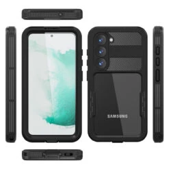 Samsung Galaxy S23 Waterproof Dirtproof Shockproof Defender Case -Cheap NewCase Store galaxy s23 waterproof case black 2 69358.1689224293