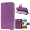 Purple Galaxy S4 Genuine Mercury Sonata Diary Wallet Case
