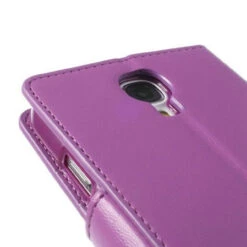 Purple Galaxy S4 Genuine Mercury Sonata Diary Wallet Case -Cheap NewCase Store galaxy s4 sonata purple 3 49782.1574468695