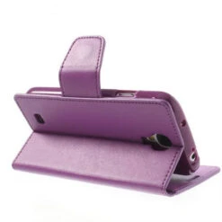 Purple Galaxy S4 Genuine Mercury Sonata Diary Wallet Case -Cheap NewCase Store galaxy s4 sonata purple 4 08291.1574468698