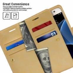 Gold Genuine Mercury Mansoor Diary Wallet Case For Samsung Galaxy S5 -Cheap NewCase Store galaxy s5 mercury mansoor wallet gold 5 12891.1664238582