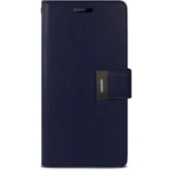 Navy Genuine Mercury Rich Diary Premium Wallet Case For Galaxy S5