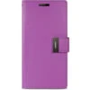 Stylish Galaxy S5 Genuine Mercury Rich Diary Wallet Case - Purple
