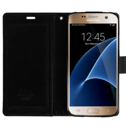 Black Genuine Mercury Rich Diary Quality Wallet Case For Galaxy S6 8 Black Genuine Mercury Rich Diary Quality Wallet Case For Galaxy S6 -Cheap NewCase Store galaxy s6 rich diary black 4 36959.1687228052