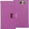Business Galaxy S6 Genuine Mercury Rich Diary Wallet Case - Purple